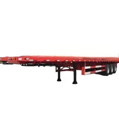 CIMC 13*2.55*2.9m 3AXLE লোডিং ক্ষমতা 80T নির্বাচিত লক 2 টুল বক্স ইলেক্ট্রোফোরেটিক KTL গুঁড়া আঁকা ফ্ল্যাটবেড সেমি ট্রেলার