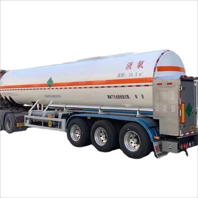 CIMC 3 অক্ষ কার্বন ইস্পাত 20 থেকে 30 cbms Cryogenic তরল অক্সিজেন হাইড্রোজেন প্রাকৃতিক গ্যাস পরিবহন চাপ জাহাজ ট্যাংক ট্রাক ট্রেলার