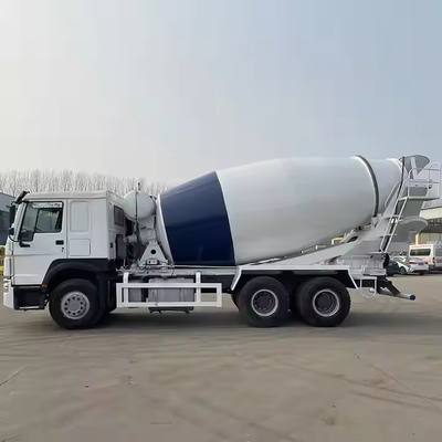 সেকেন্ড হ্যান্ড HOWO 340HP 2-25cbms 9630*2500*3998mm 16650kg সিমেন্ট কংক্রিট মিশুক ট্রাক