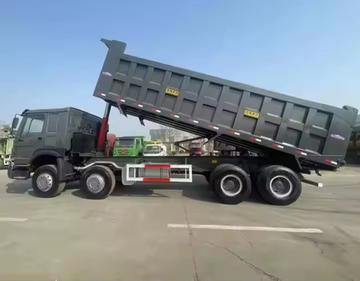কাস্টমাইজড হেভি ডুয়ি হেল্পলোড 50T 375hp 6 সিলিন্ডার ডিজেল জ্বালানী 8 * 4 ডাম্পার ট্রাক